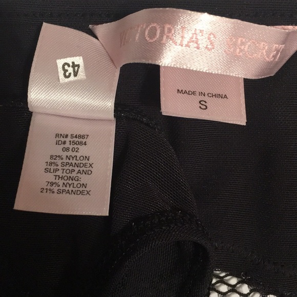 🖤VICTORIA’S SECRET💖BLACK LACE HALTER CHEMISE/THONG - Picture 8 of 8